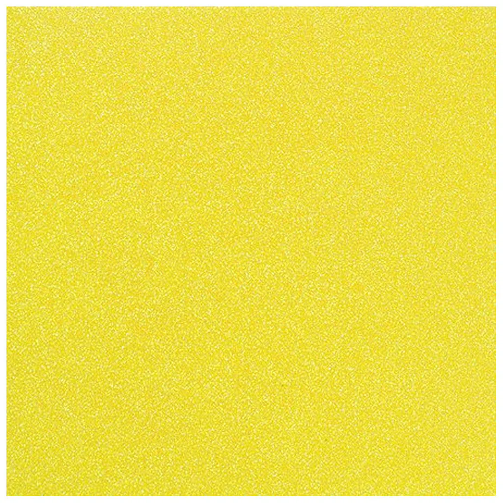 Scrapbook Paper 12in x 12in Neon Glitter Paper Neon Yellow
