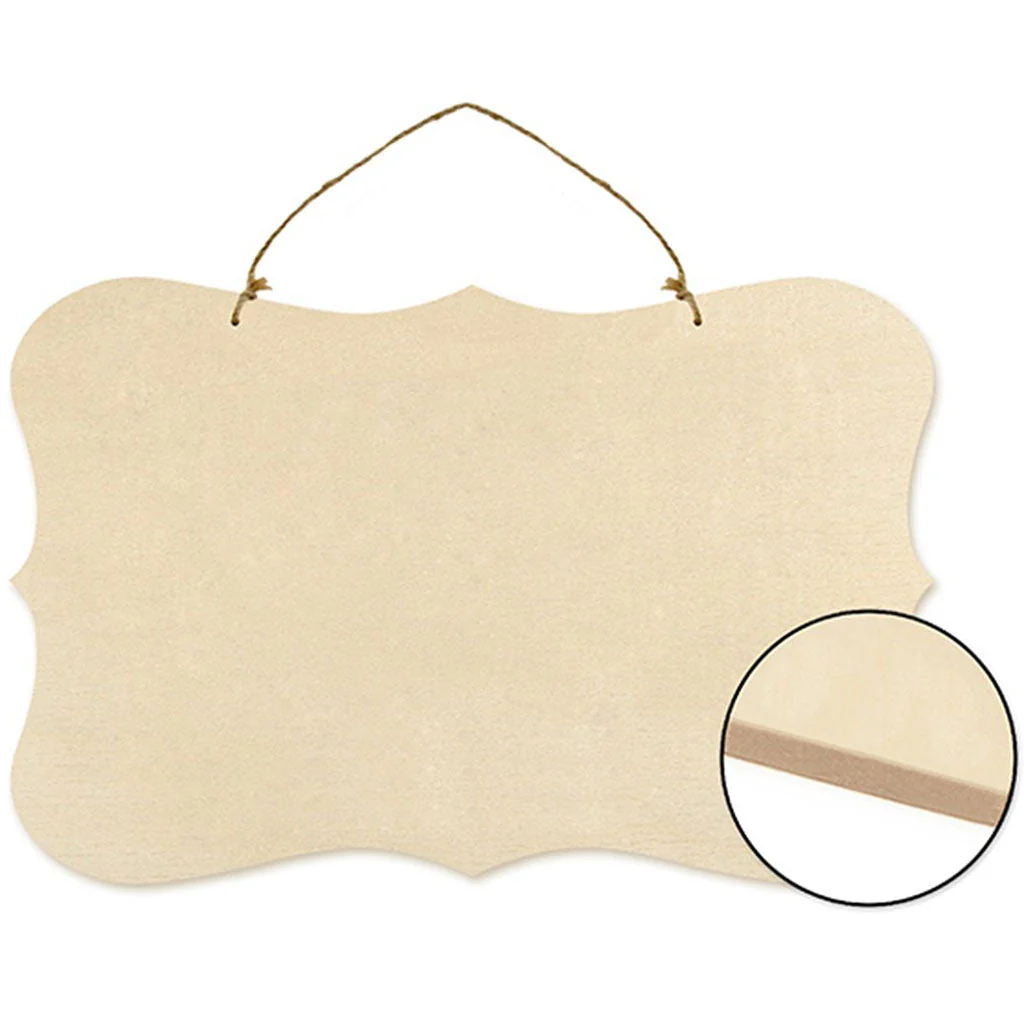 Wood Decor: Paintable Wall Plaques 14in