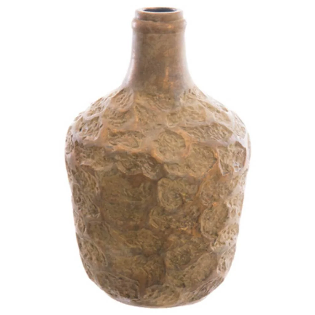 15.9"Hx10.6"D Cement Pot Go/At