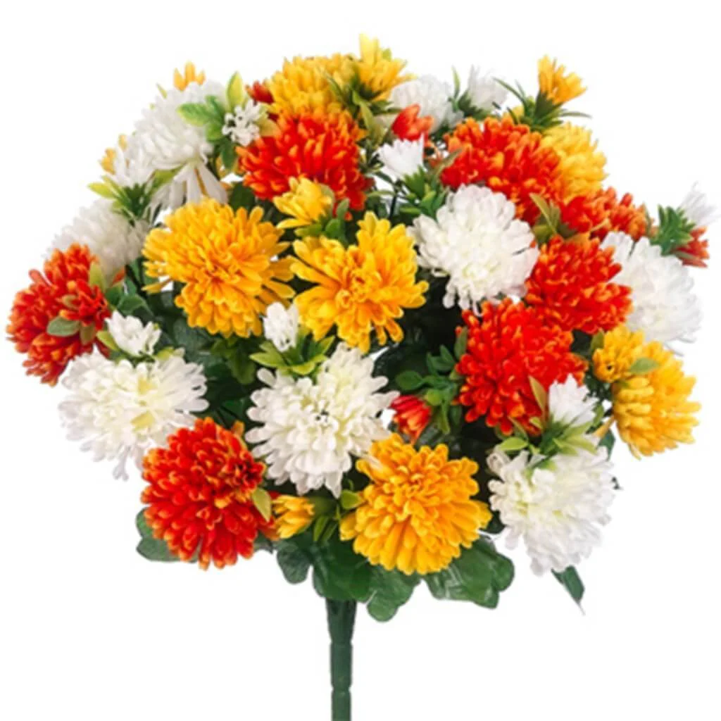 15"Mum Bush X24 Or/Ye
