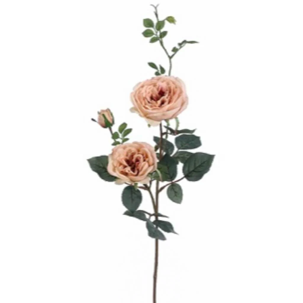 French Rose Spray 31" Cerise Peach