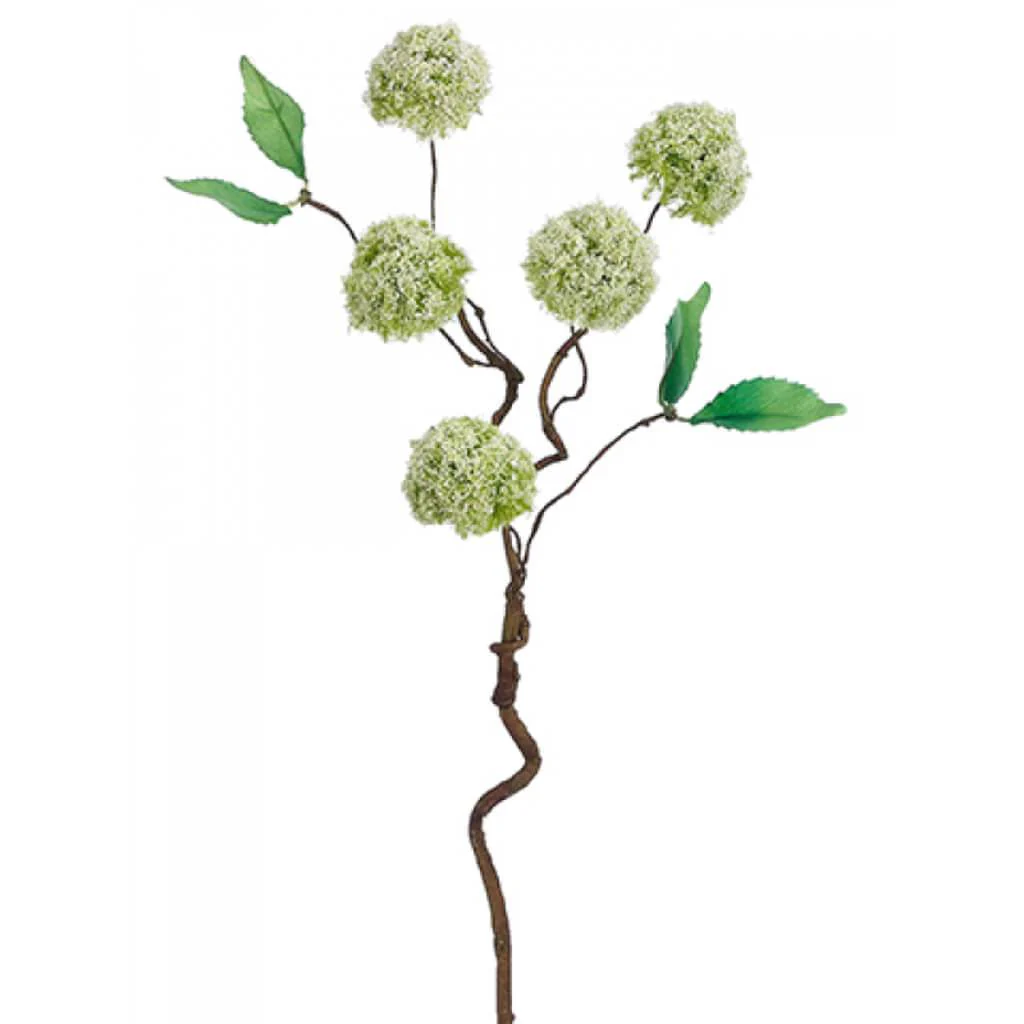 Mini Snowball Spray 18" Cream Green
