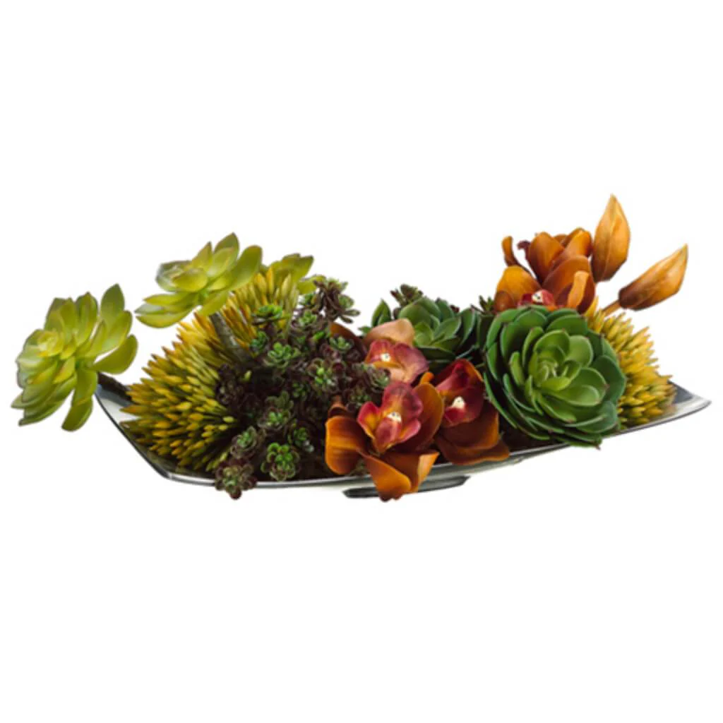6inH x 9.5inW x 16inL PROTEA/CYMBIDIUM(P)