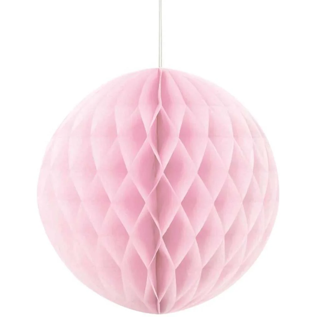 Lovely Pink Solid Honeycomb Ball, 8in