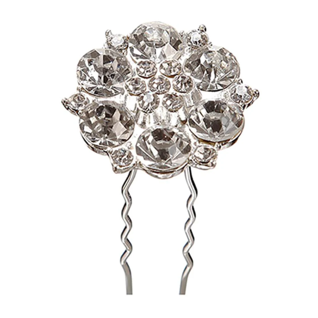 Rhinestone Bouquet Pick 2.5in