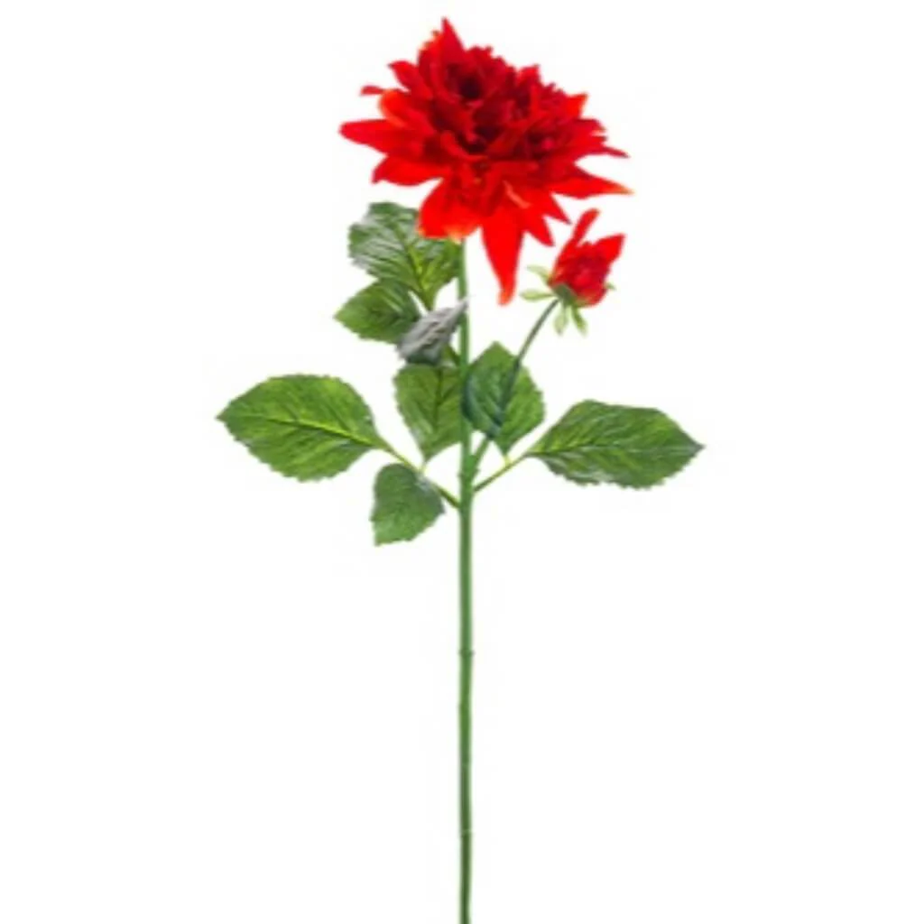 DAHLIA SPRAY 29" TWO TONE FLAME