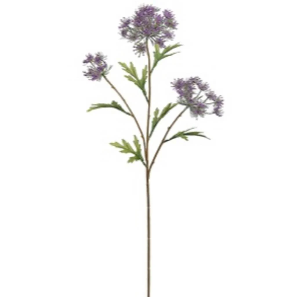 QUEEN ANNE'S LACE SPRAY 26in  PURPLE