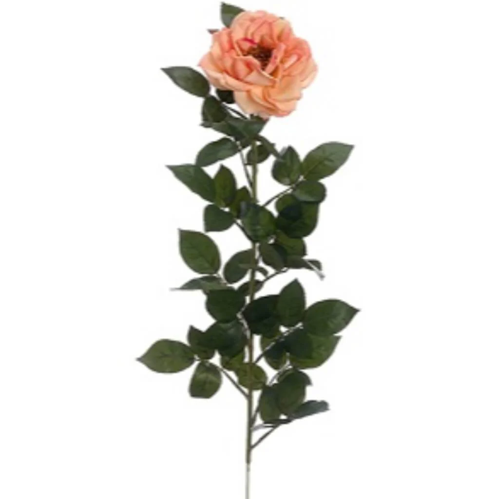 REAL TOUCH ROSE SPRAY 25in  Apricot