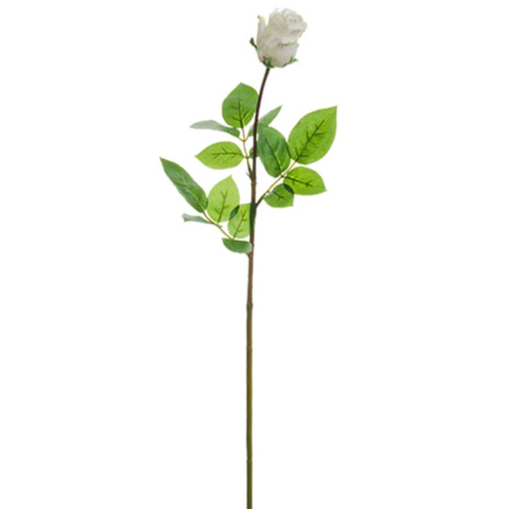 Real Touch Rose Bud 29.5" Spray Cream
