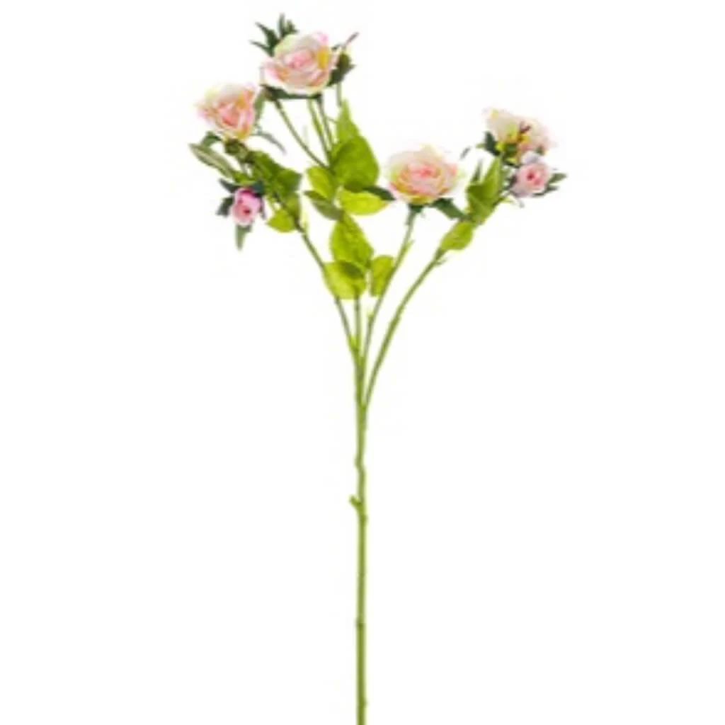 Rose Spray 26in Cream Pink