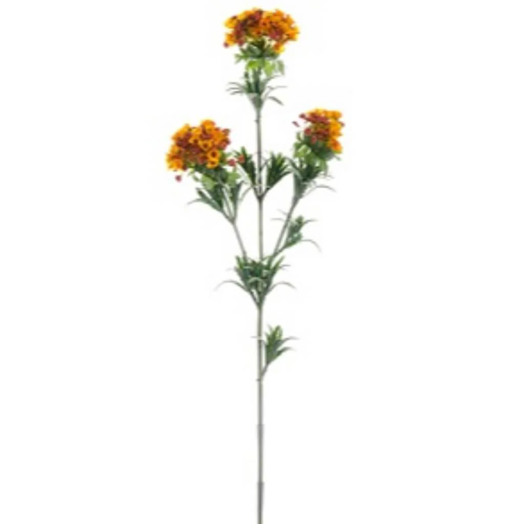BLOOMING THISTLE SPRAY 31in  ORANGE