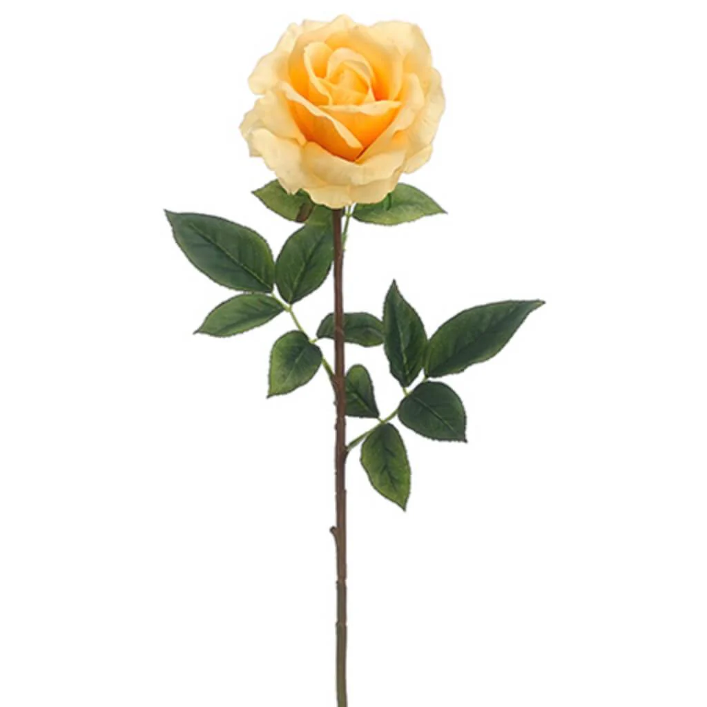 ROSE SPRAY 28" TWO TONE YELLOW