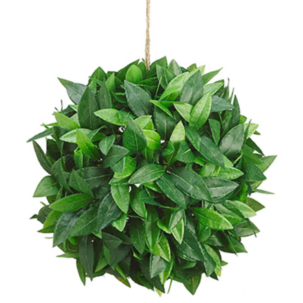 LAUREL LEAF BALL 12in GREEN