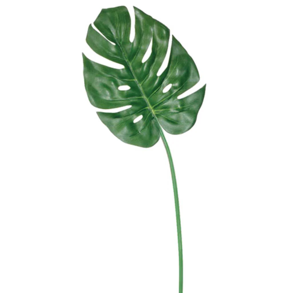 Large Split Philodendron Leaf Spray 38in Green