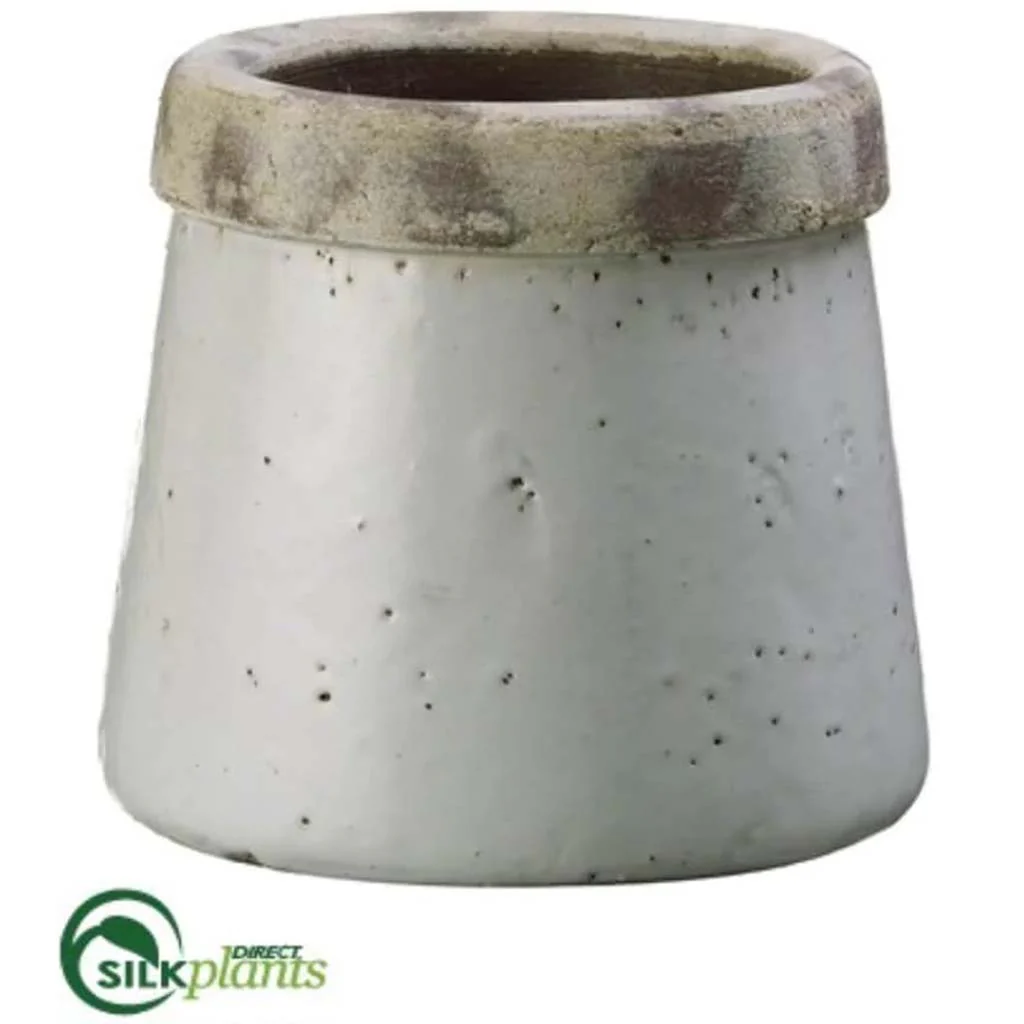 7.2inH x 8inD STONEWARE CONTAINER CR