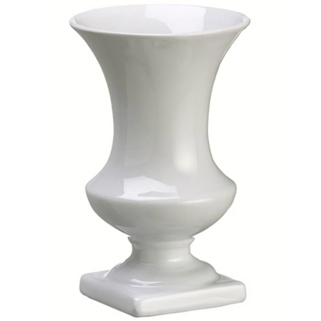 7.2inH x 4.3inD CERAMIC FOOTED URN