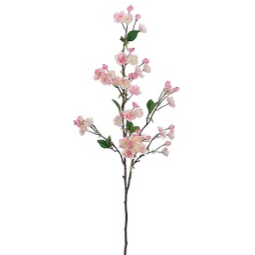 Cherry Blossom Spray 53in Cream Pink