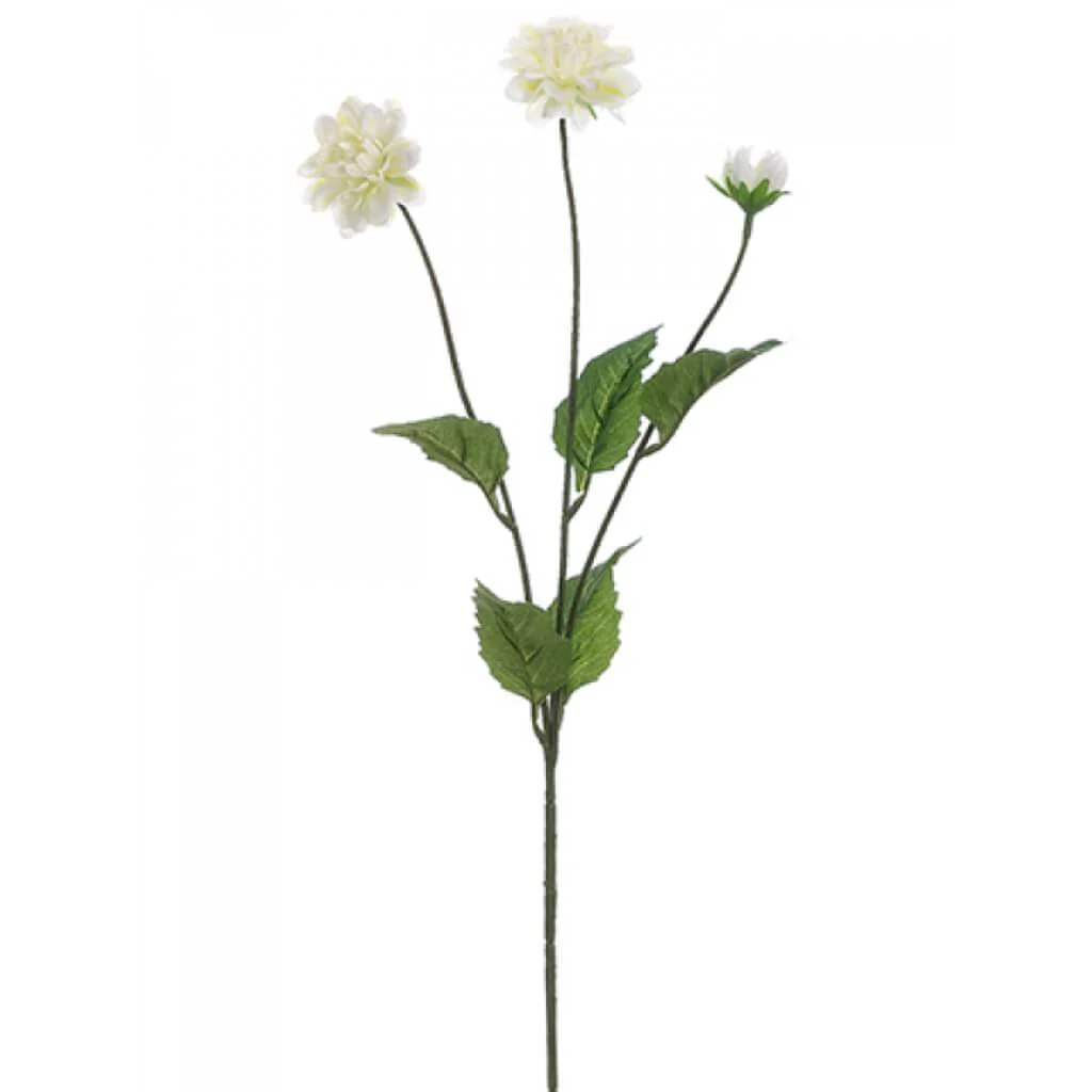 Dahlia Spray 27" Cream