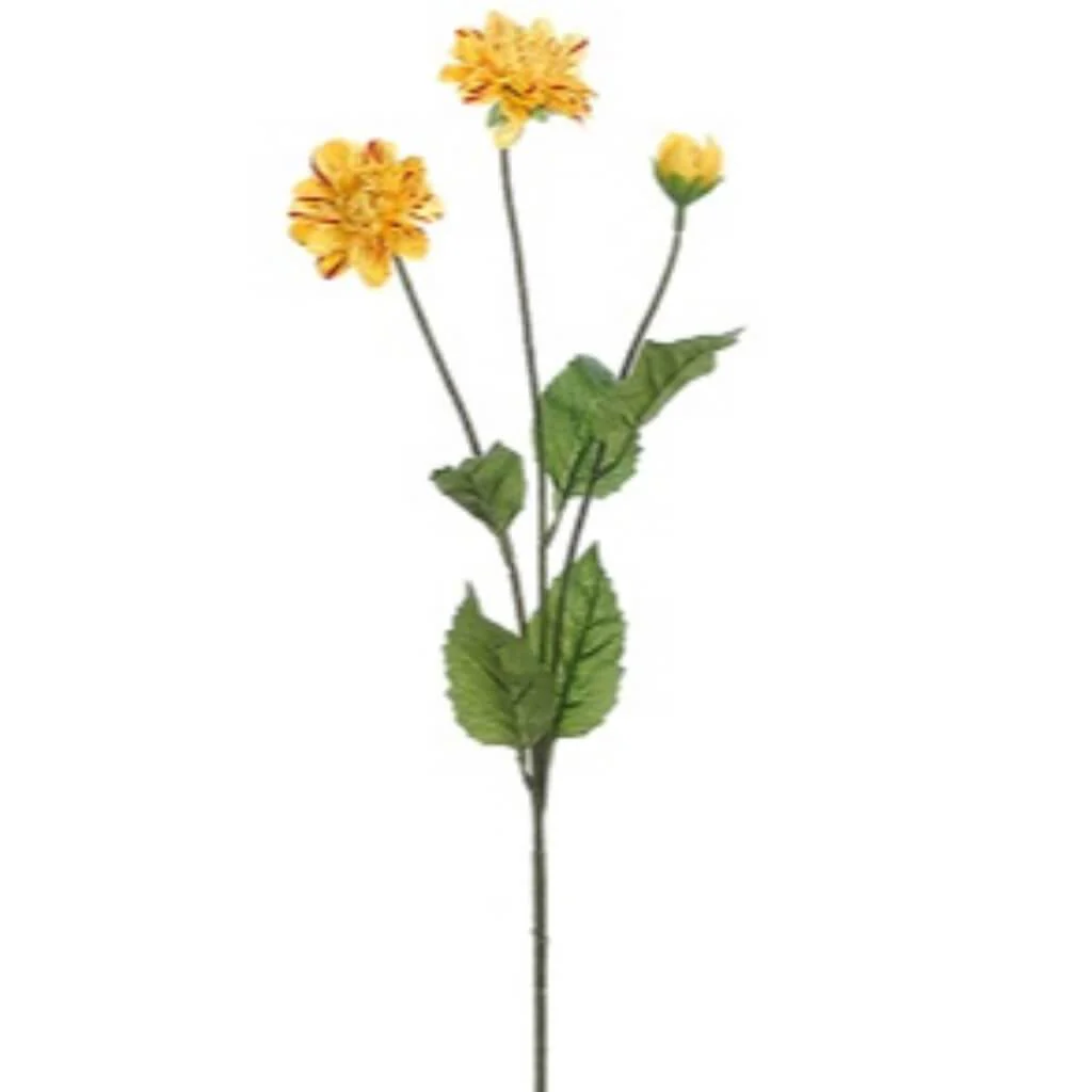 Dahlia Spray 27in Yellow