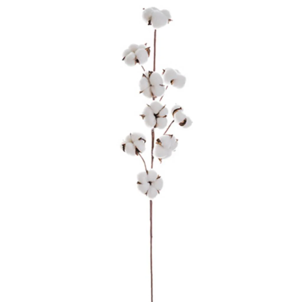 Cotton Pod Spray 29.5" White Natural