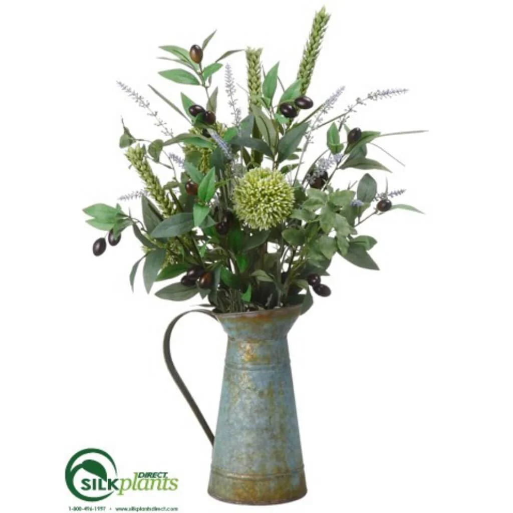 ALLIUM/LAVENDER/OLIVE(P) 22in