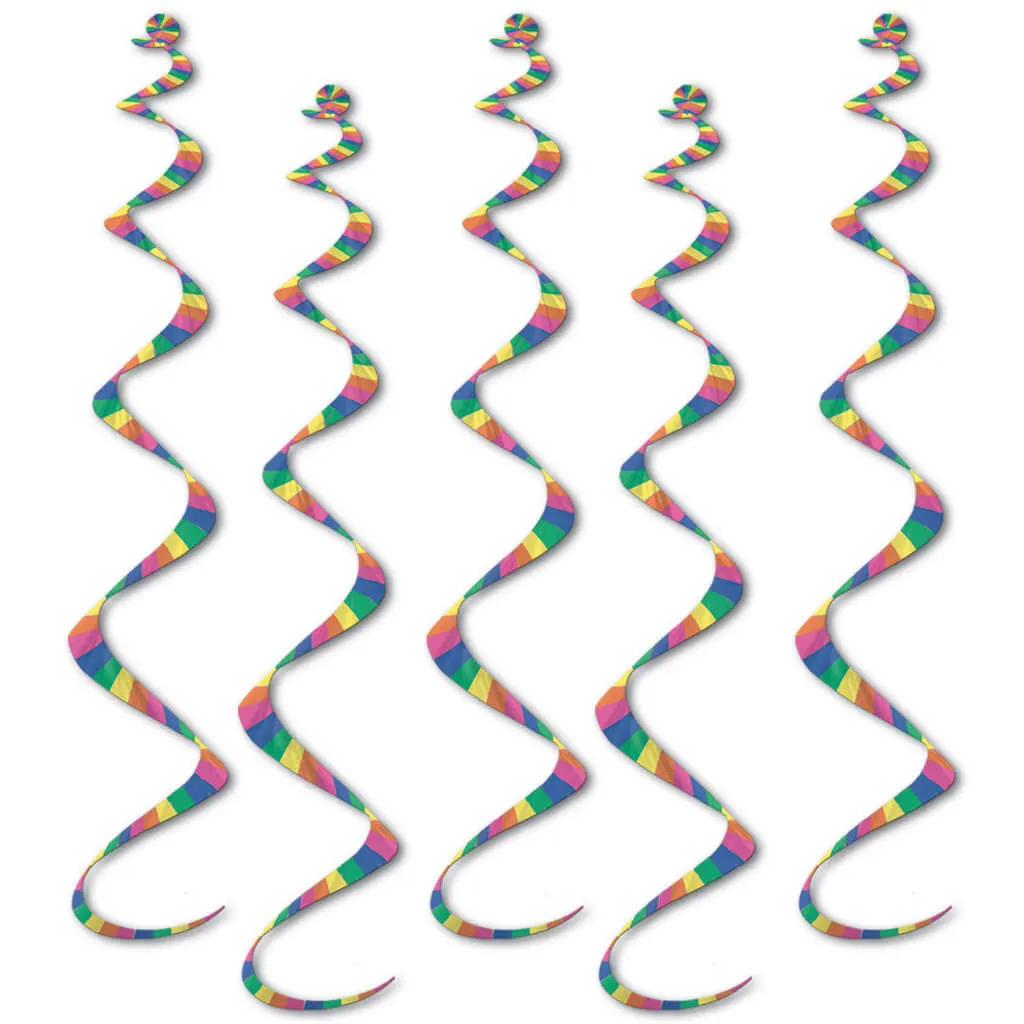 Printed Stripes Twirly Whirlys, 24in
