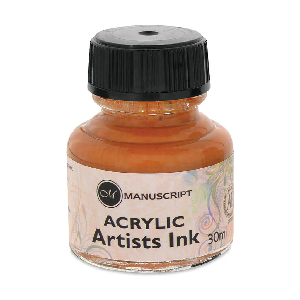 Acrylic Artisit's Ink 30ml, Metallic Gold
