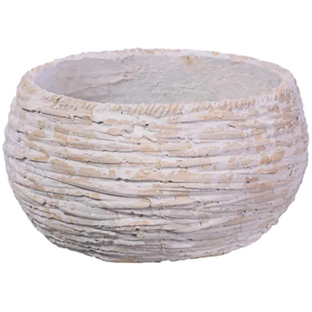 7inH x 12.5inD FIBERGLASS CEMENT BOWL