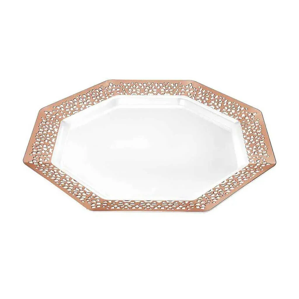 Lillian Lacetagon Gold Pearl Plate 7.5in, 10ct