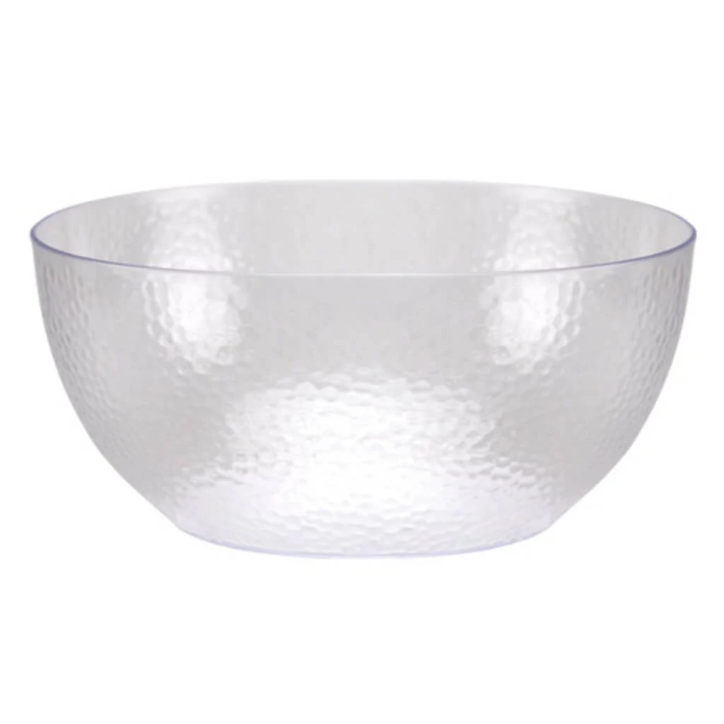 Lillian Clear Pebbled Serving Bowl, 140oz