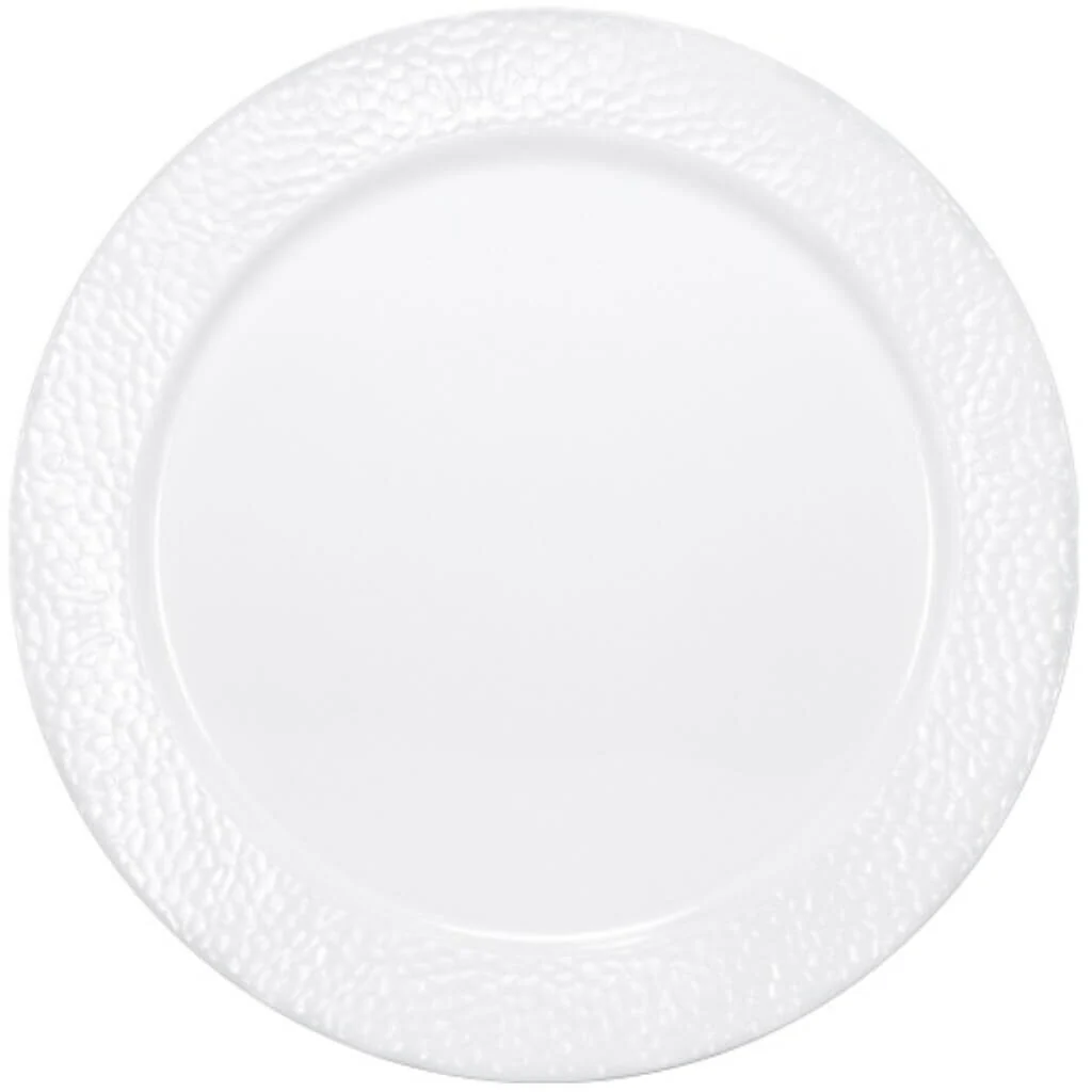 Lillian Round Pearl Clear Tray 13.5in, 2Pk