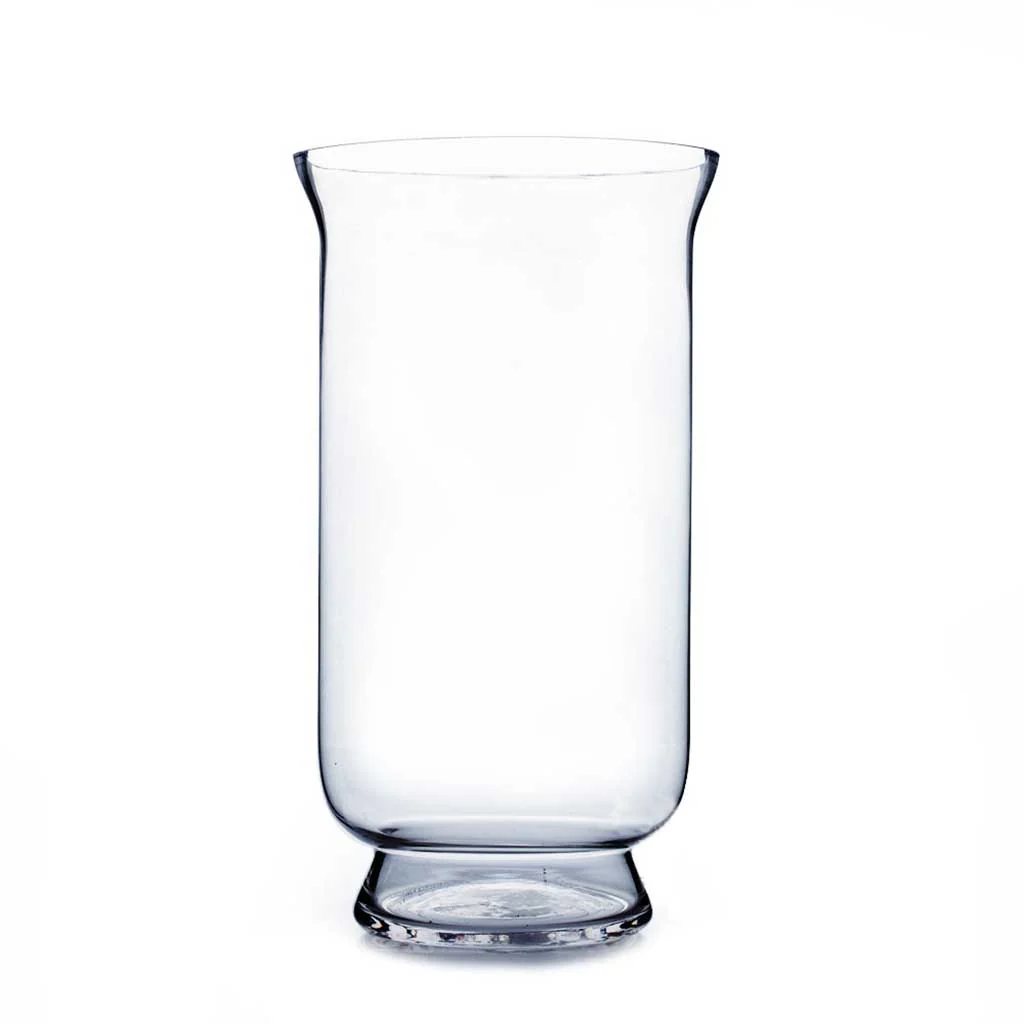 Large Hurricane Glass Vase 15in