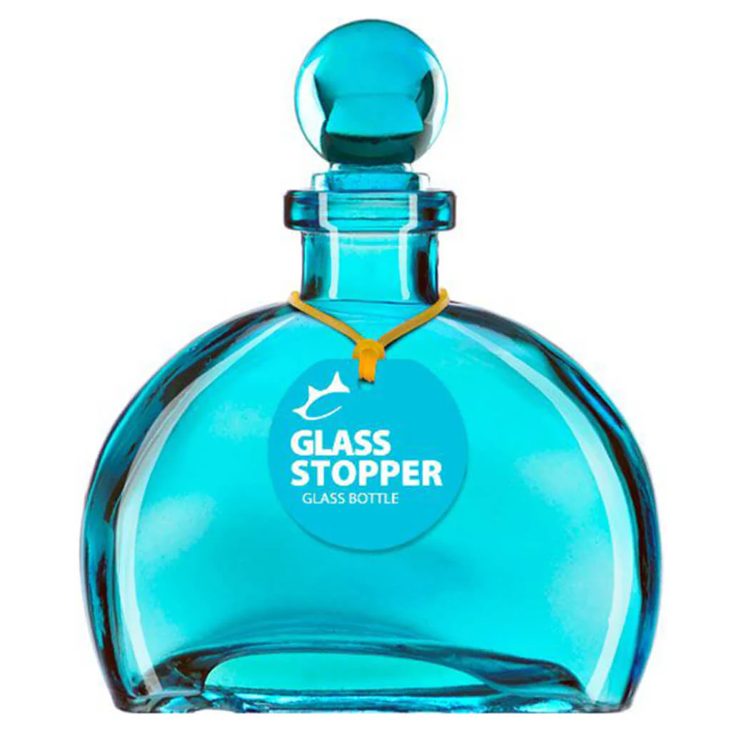 Aqua Fiji Bottle with a Glass Top, 6oz