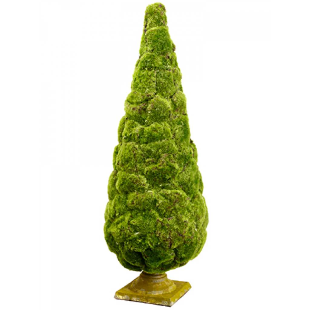 MOSS TOPIARY W/METAL STAND 30in