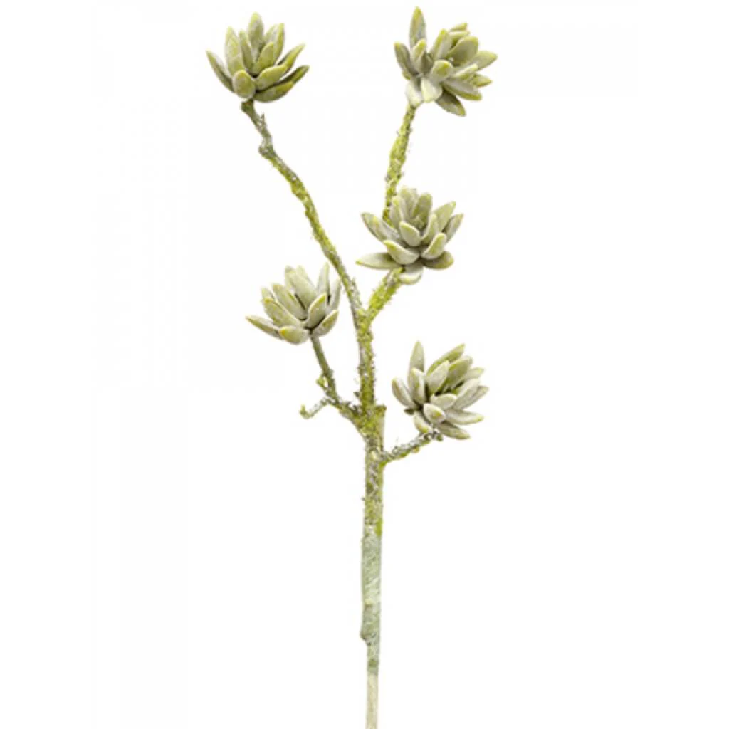 Soft Plastic Sedum Pick 19" Green Gray