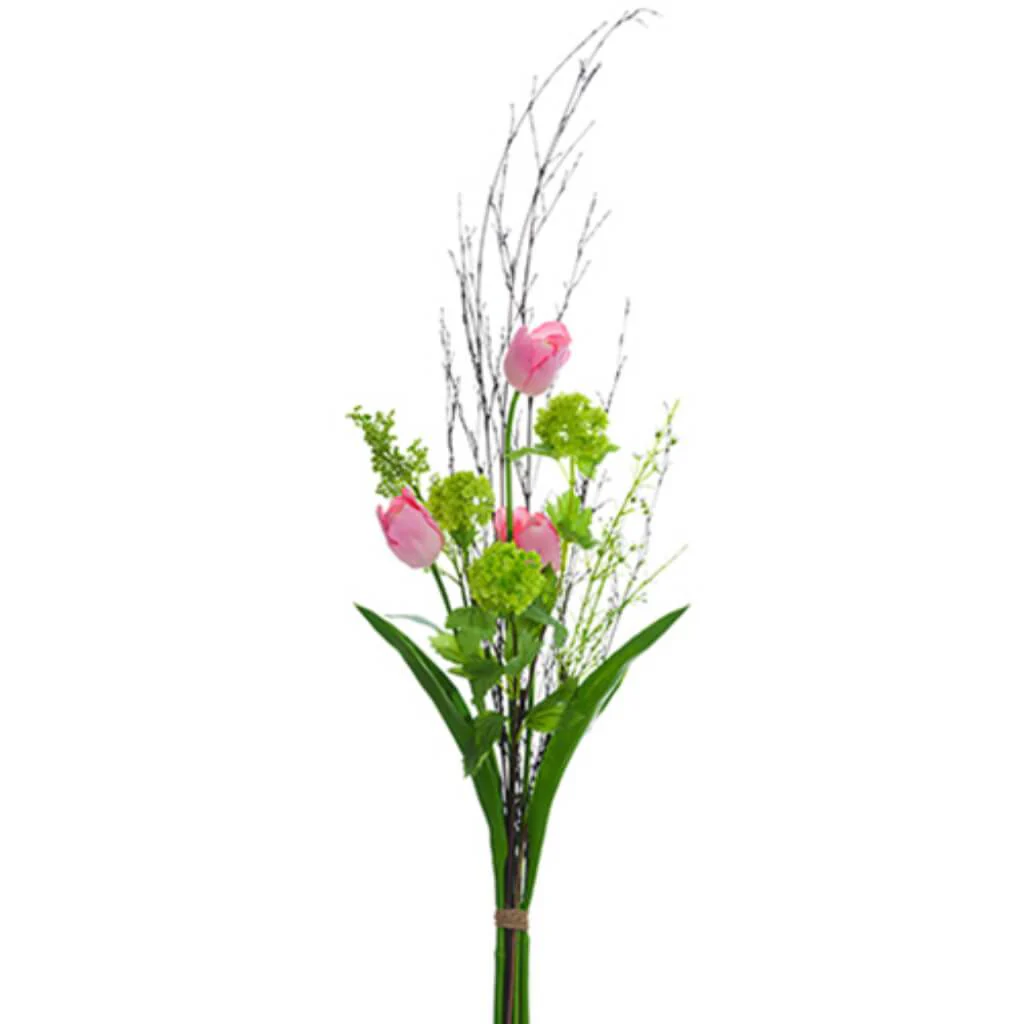 Tulip/Snowball/Twig Bundle 43"