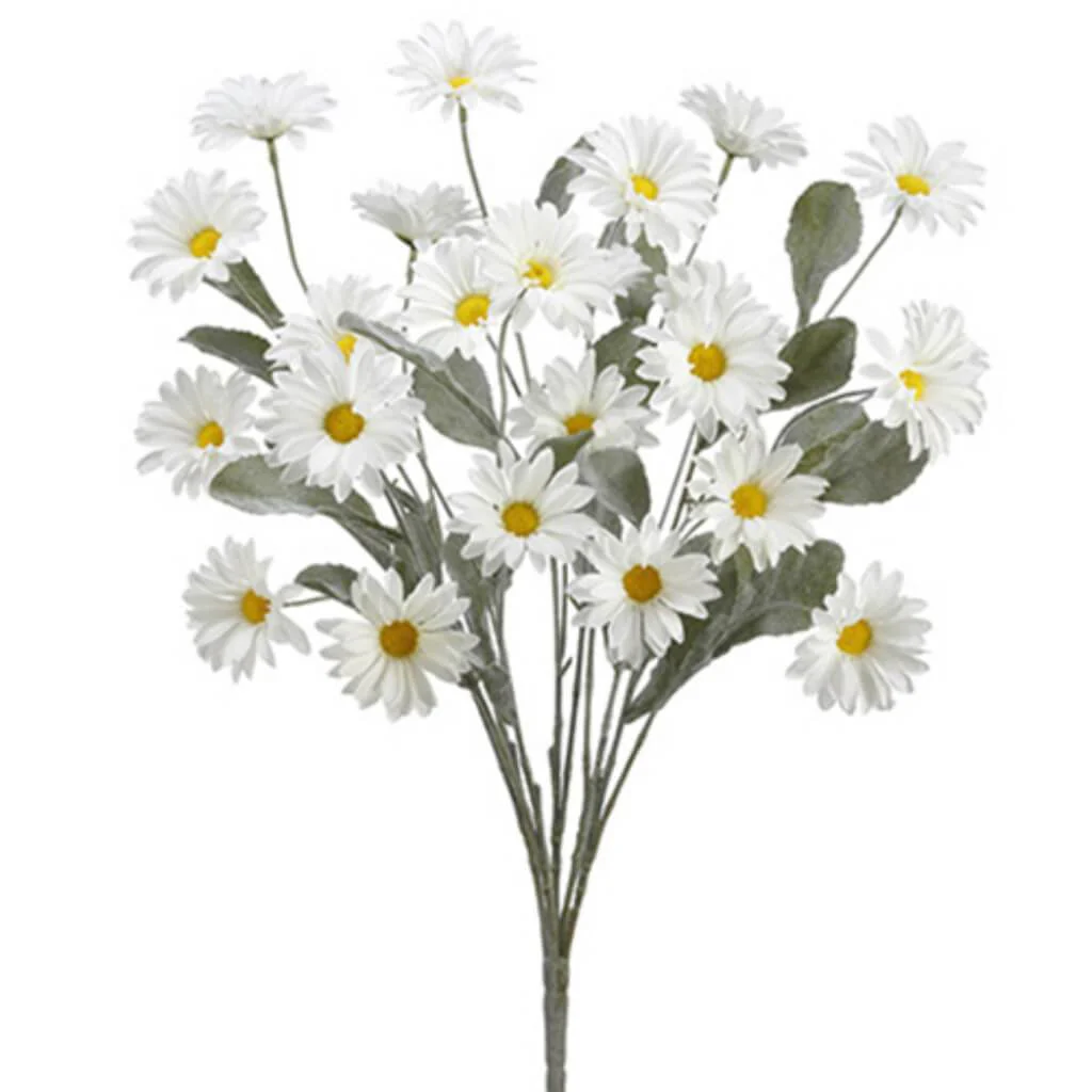 Daisy Bush X 20 Cream 6 Pieces 23.5IN