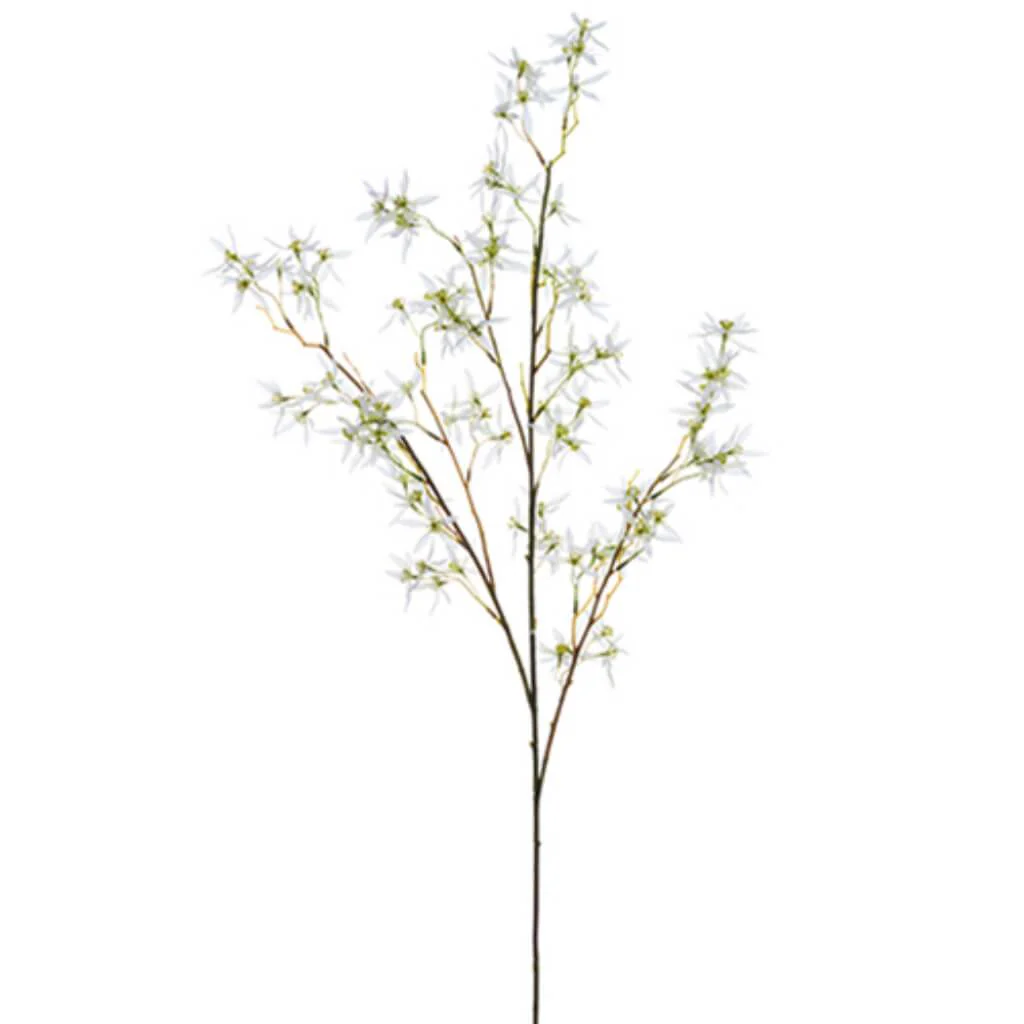 Star Blossom Spray 49" White