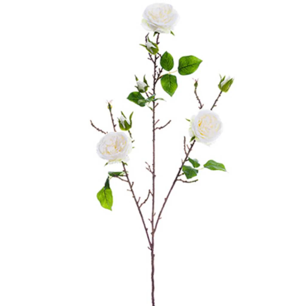Rose Spray 36" White