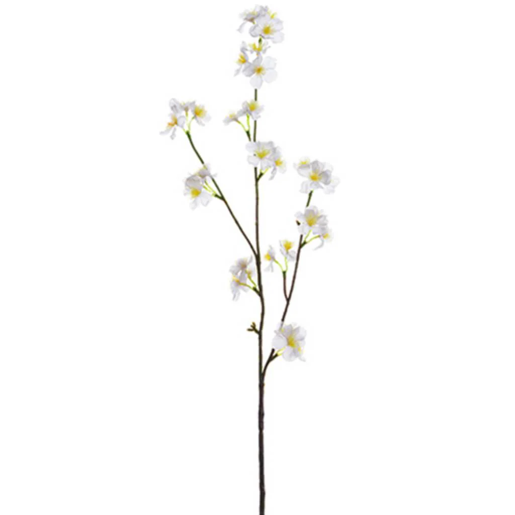 Quince Blossom Spray 31" Grey