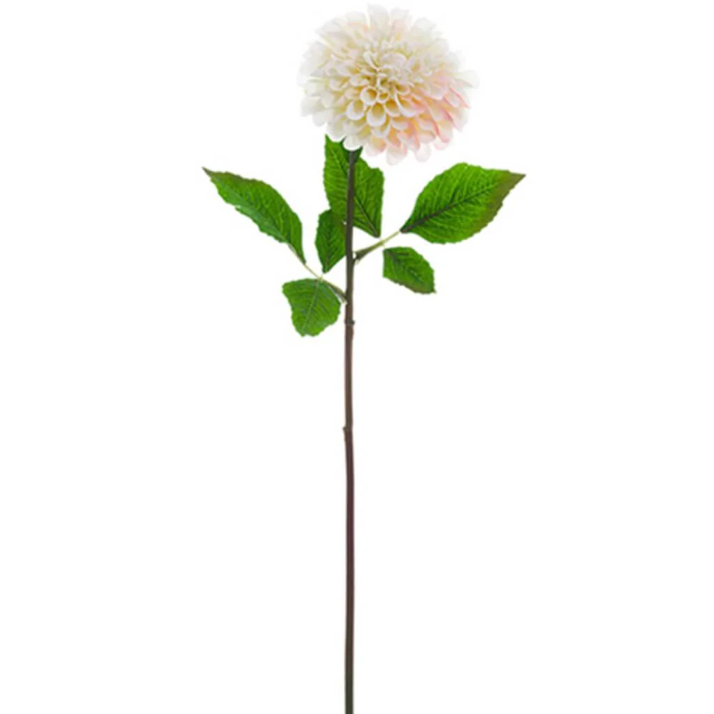Dahlia Spray 24" White