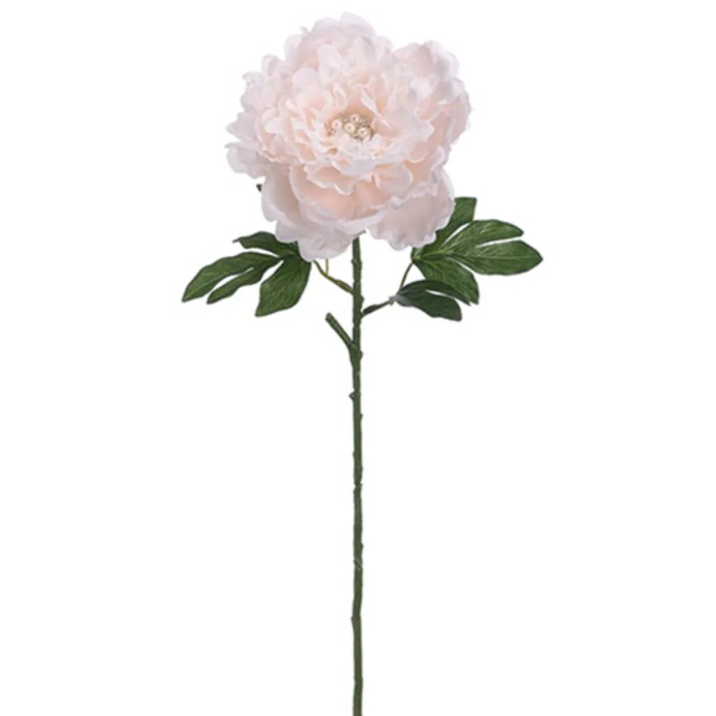 Rhinestone Peony Spray 25" Blush