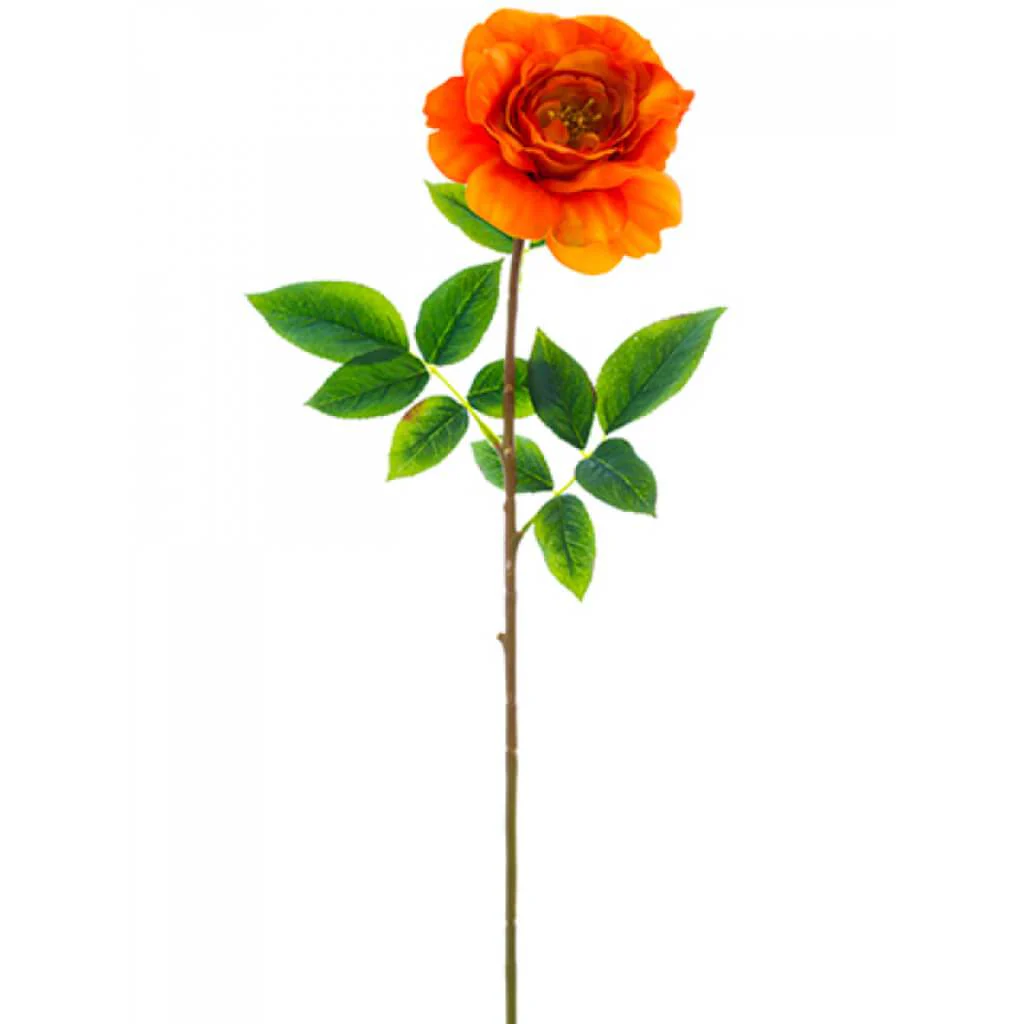 Rose Spray 27" Orange