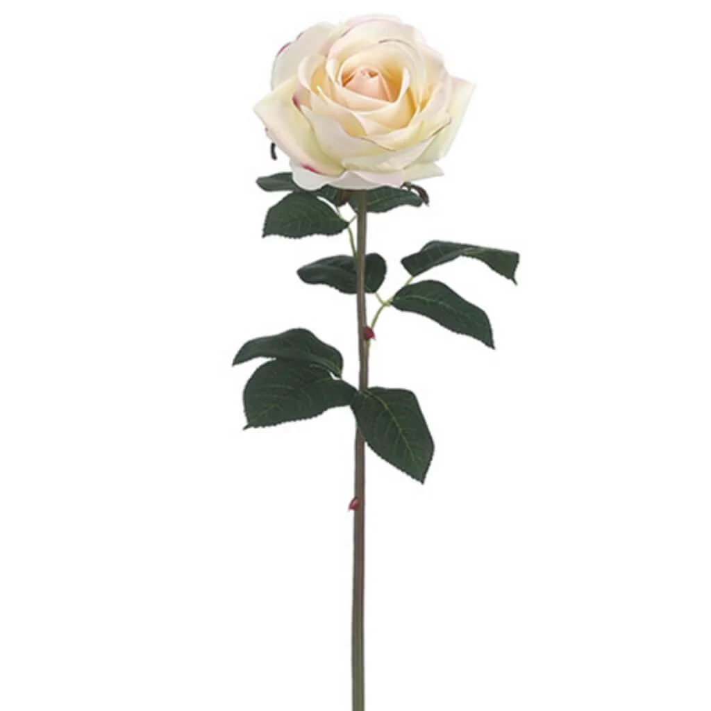 Real Touch Rose Spray 20" Cream Pink