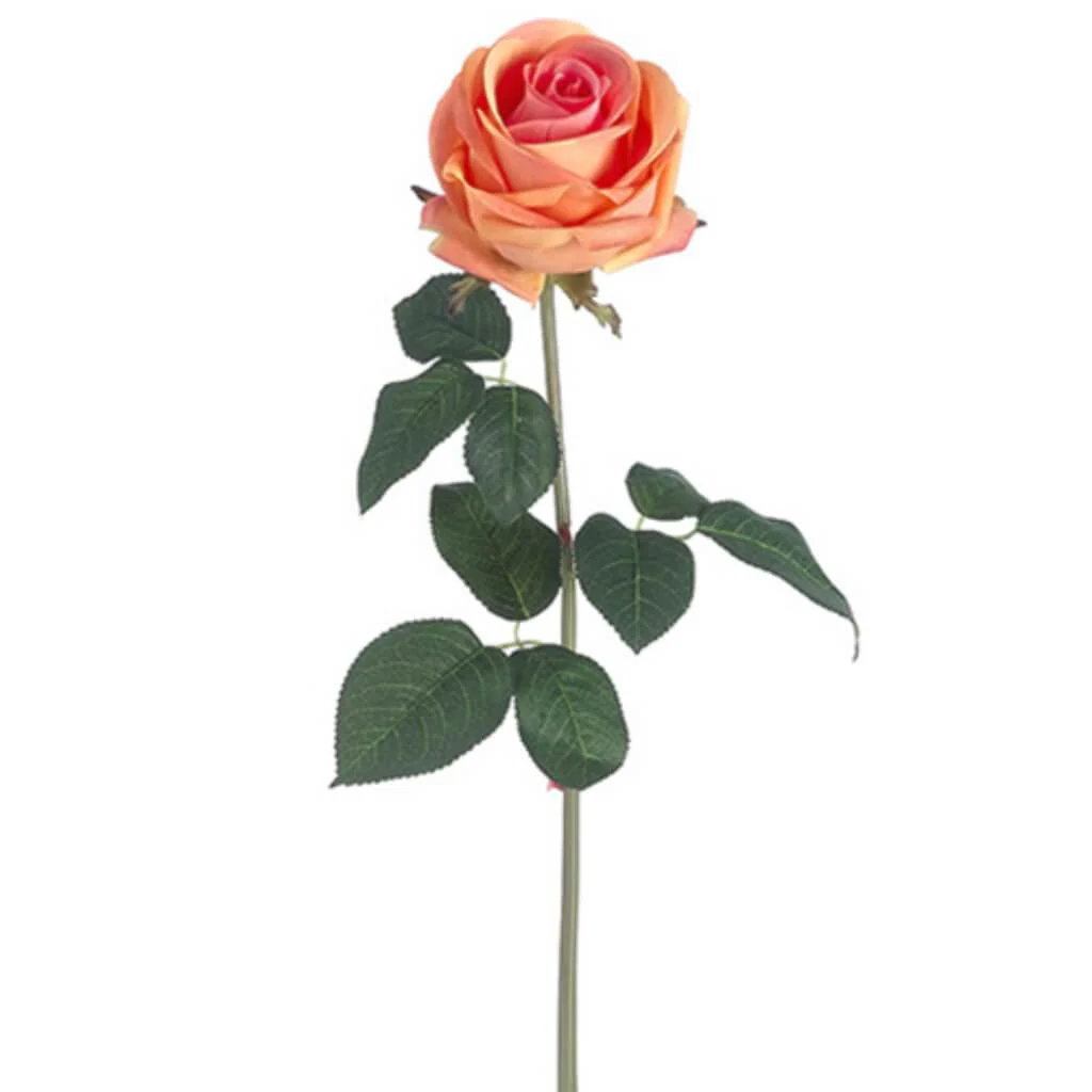 Real Touch Rose Spray 20" Peach