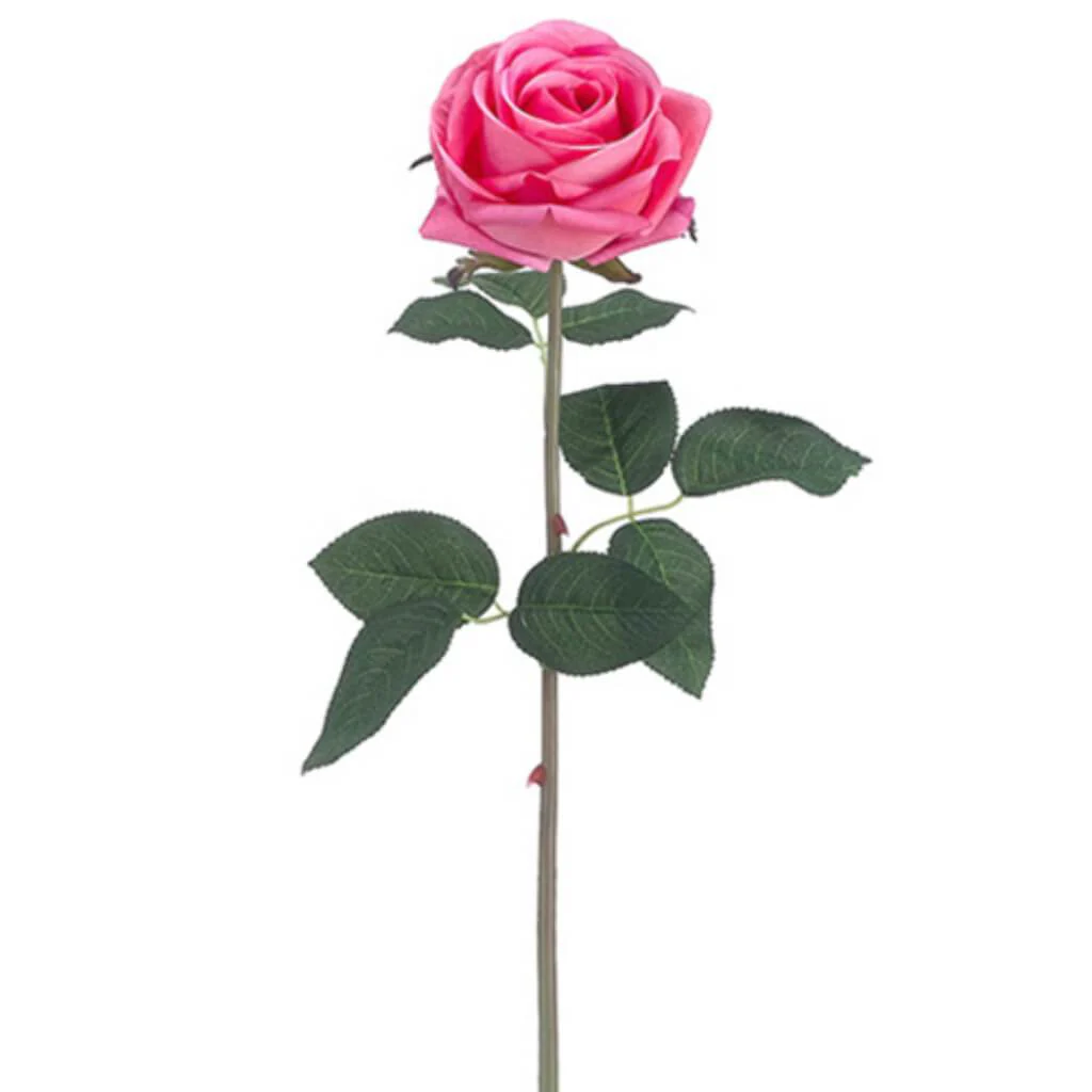 Real Touch Rose Spray 20" Salmon