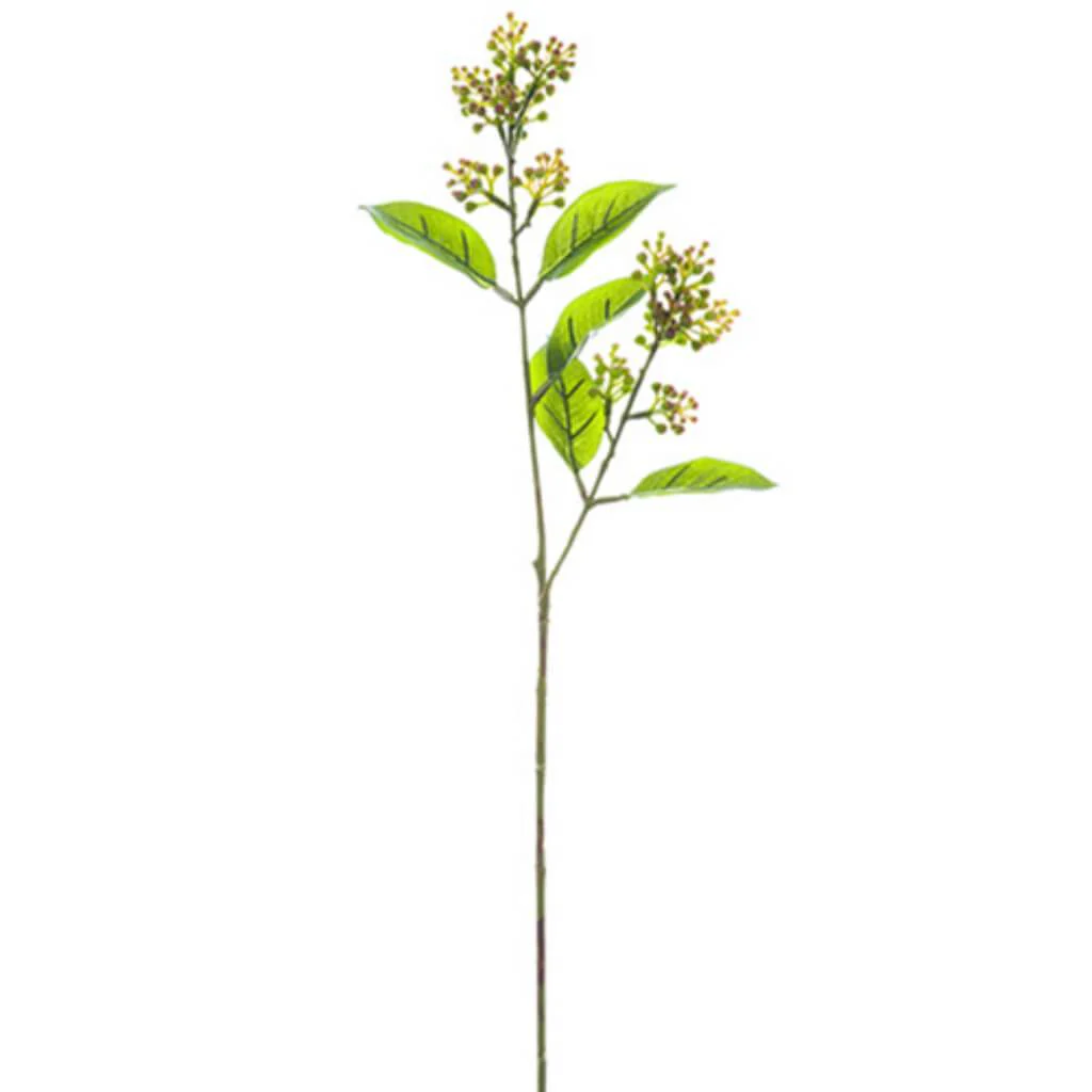 Soft Pe Sedum Spray 27" Green Blush