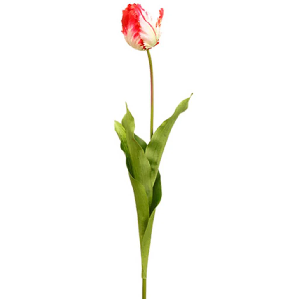 Parrot Tulip Bud Spray 26.5" ORANGE YELLOW