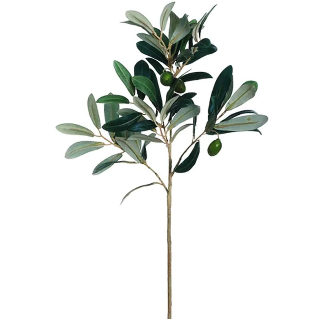 Olive Spray 17" Green Burgundy