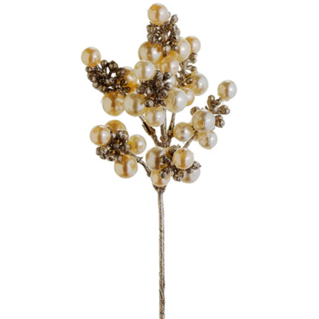 Glittered Pearl Pick 12" Cn